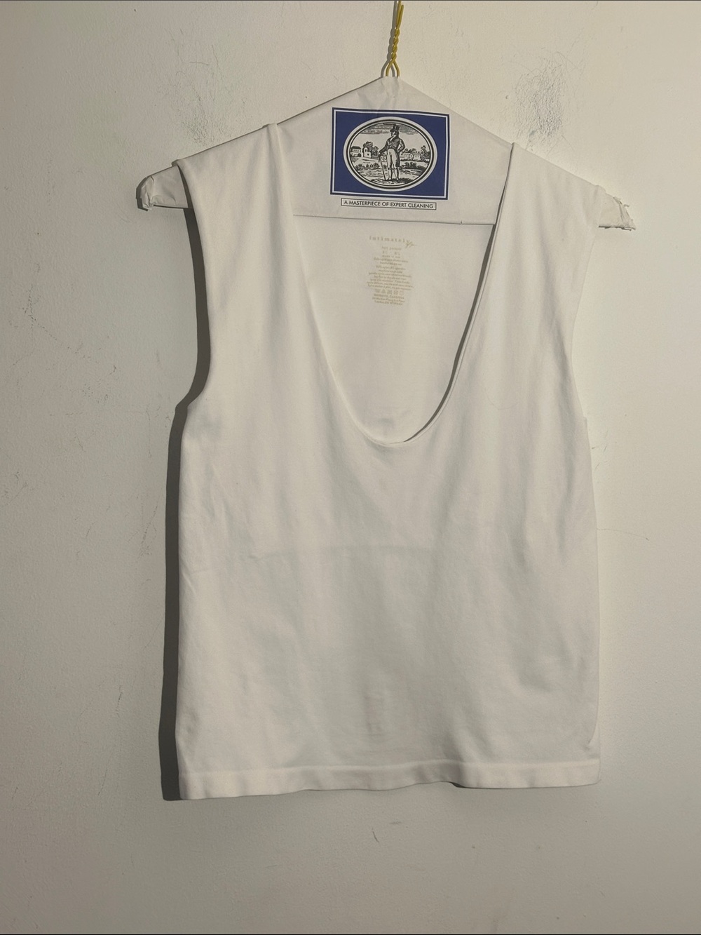 Women’s White Scoop-Neck Tank Top